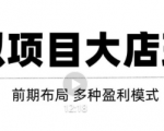 虚拟项目月入几万大店玩法分享,多店操作利润倍增(快速起店盈利)-淘金日记