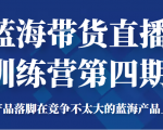 蓝海带货直播训练营第四期,把产品落脚在竞争不太大的蓝海产品上面(价值4980元)-淘金日记