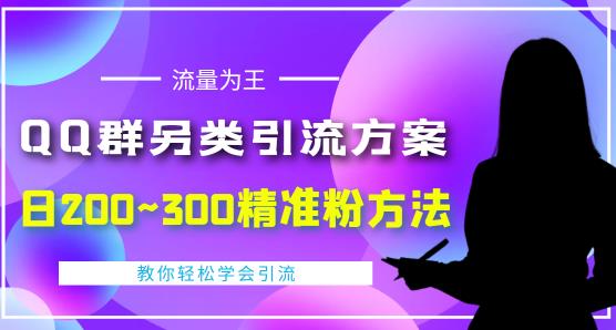 价值888的QQ群另类引流方案,半自动操作日200~300精准粉方法【视频教程】-淘金日记