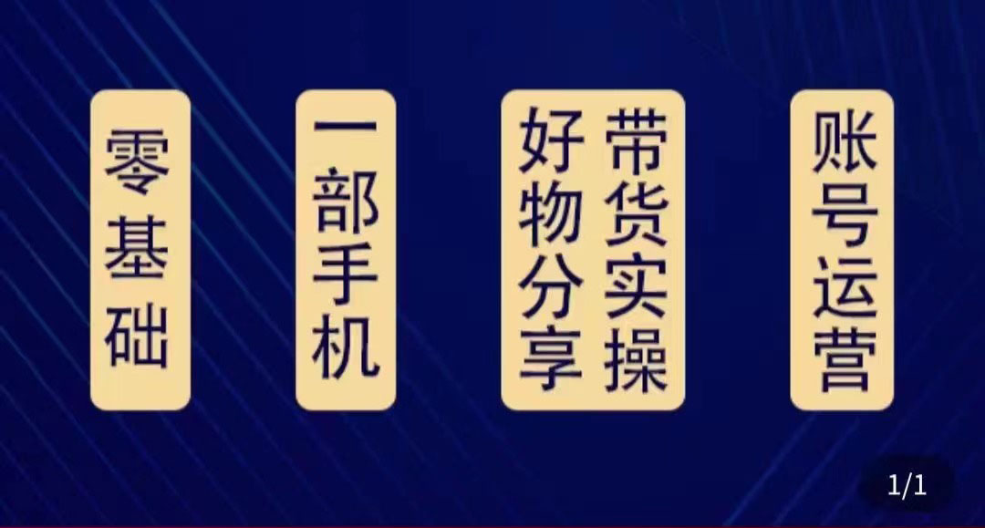 好物分享高阶实操课:0基础一部手机做好好物分享带货(24节课)-淘金日记