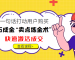 点石成金“卖点炼金术”一句话打动用户购买,快速激活成交!-淘金日记