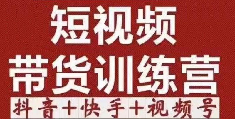 短视频带货特训营(第12期)抖音+快手+视频号:收益巨大,简单粗暴!-淘金日记