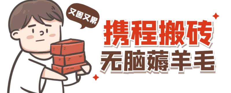 携程最新无脑薅羊毛低保玩法,后期稳定一天几十的收益,可多号放大收益-淘金日记