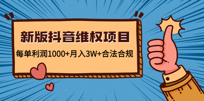 新版抖音维全项目:每单利润1000+月入3W+合法合规-淘金日记
