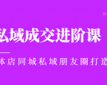 实体同城获客必学私域成交进阶课,实体店同城私域朋友圈打造-淘金日记