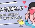 暴力男粉1.0:高利润的项目,完美解决收款风险问题(详细教程+素材)-淘金日记