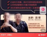 最新淘系引力魔方低价引流课程,小成本大流量,低价引流快速拉新收割-淘金日记
