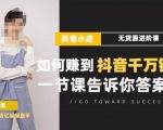 梨子会·抖店无货源进阶冲刺课，如何赚到抖音千万销售，这套课程会告诉你答案-淘金日记