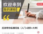 后浪带你纵横闲鱼(入门+进阶+大神),闲鱼最新玩法,简单粗暴-淘金日记