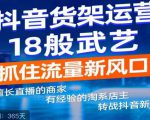抖音电商新机会，抖音货架运营18般武艺，抓住流量新风口-淘金日记