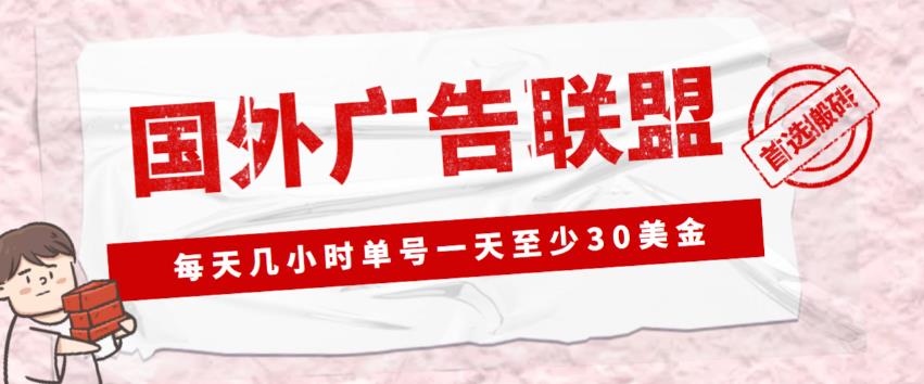 外面收费1980的最新国外LEAD广告联盟搬砖项目，单号一天至少30美金【详细玩法教程】-淘金日记