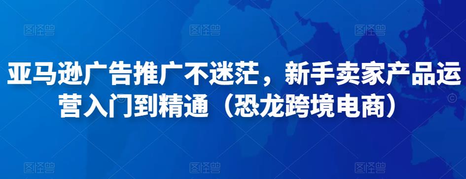 亚马逊广告推广不迷茫,新手卖家产品运营入门到精通(恐龙跨境电商)-淘金日记