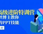 PPT高级进阶特训营:百万粉丝博主教你进阶你的PPT技能(98节课程+PPT素材包)-淘金日记
