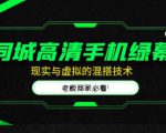 同城高清手机绿幕，直播间现实与虚拟的混搭技术，老板商家必看！-淘金日记