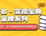 拼多多·实操宝典:金牌系列“小白到高手”带你全方位玩转拼多多各种玩法-淘金日记