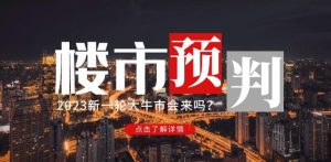 樱桃大房子2023楼市预判:新一轮大牛市会来吗?【付费文章】-淘金日记