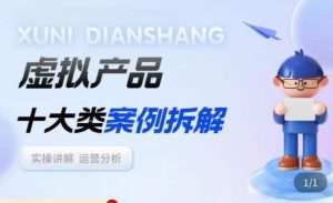 虚拟产品项目拆解课,十大类案例拆解分析运营玩法-淘金日记