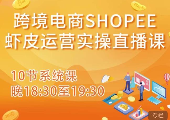 跨境电商Shopee虾皮运营实操直播课，从零开始学，入门到精通（10节系统课）-淘金日记