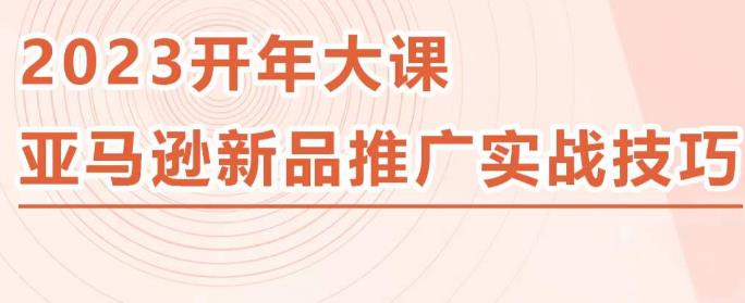 2023亚马逊新品推广实战技巧,线下百万美金课程的精简版,简单粗暴可复制,实操性强的推广手段-淘金日记