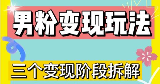 0-1快速了解男粉变现三种模式【4.0高阶玩法】直播挂课,蓝海玩法-淘金日记