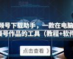 微信视频号下载助手，一款在电脑上下载视频号作品的工具（教程+软件）-淘金日记