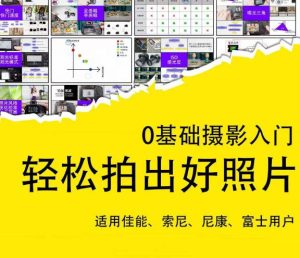 0基础摄影入门，轻松拍出好照片（适用佳能、索尼、尼康、富士用户）-淘金日记