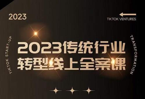 数据哥2023传统行业转型线上全案课,2023年传统行业如何转型线上,线上创业/传统转型避坑宝典-淘金日记
