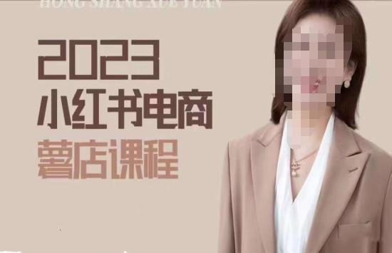 2023小红书电商课,新手小白从0~1玩转小红书薯店电商-淘金日记