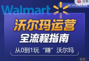 沃尔玛店铺前期运营从零到一最全指南,全面挖掘沃尔玛入门盲区,深度打造新手实操技巧-淘金日记