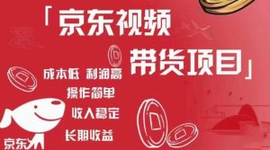 京东视频带货项目+图文带货种草,成本低,利润高,操作简单收入稳定-淘金日记