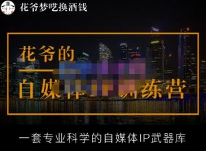 花爷的自媒体IP训练营【14期】,一套专业科学的自媒体IP武器库(更新2023年3月)-淘金日记
