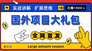 最新国外项目大礼包,包涵十几种国外撸美金项目,新手和小白们闭眼冲就可以了【项目实战教程+项目网址】-淘金日记
