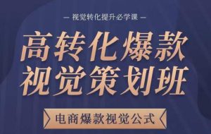 高转化爆款视觉策划班,电商爆款视觉公式,视觉转化提升必学课-淘金日记