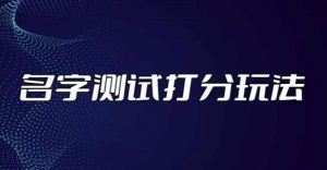最新抖音爆火的名字测试打分无人直播项目，轻松日赚几百+【打分脚本+详细教程】-淘金日记