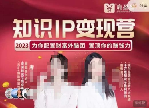 鹿盈盈-知识IP变现实操营,普通人可复制的知识产品落地实操课,带你打通知识IP变现底层逻辑-淘金日记