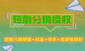 短剧分销授权,收益稳定,门槛低(视频号,抖音,快手)-淘金日记