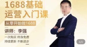 1688运营基础入门系统课，​20课时带你系统性解析1688运营-淘金日记