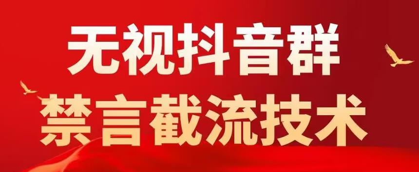 外面卖1500抖音粉丝群无视禁言截流技术，抖音黑科技，直接引流，0封号-淘金日记