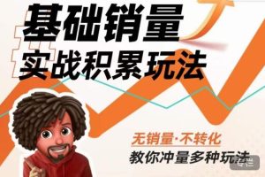 内功丨淘系基础销量实战积累玩法，无销量·不转化，教你冲量多种玩法-淘金日记