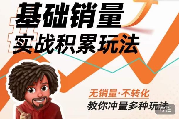 内功丨淘系基础销量实战积累玩法，无销量·不转化，教你冲量多种玩法-淘金日记
