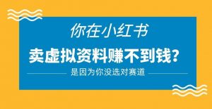 小红书卖虚拟资料的正确赛道,没有什么门槛,一部手机就可以操作【揭秘】-淘金日记