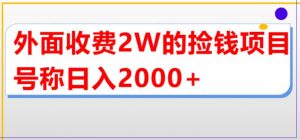 外面收费2w的直播买货捡钱项目,号称单场直播撸2000+【详细玩法教程】-淘金日记