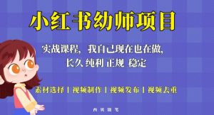 单天200-700的小红书幼师项目(虚拟),长久稳定正规好操作!-淘金日记