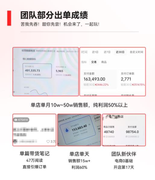2023小红书电商火爆全网,新晋红利,风口项目,单店收益在3000-30000!-淘金日记