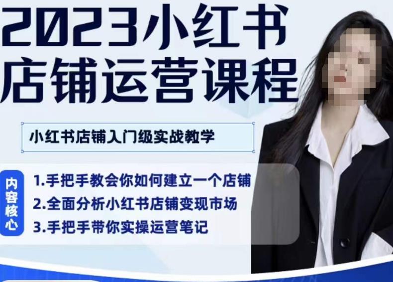 陶金金·2023小红书店铺运营课,小红书店铺入门实战教学-淘金日记