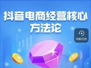 抖音电商经营核心方法论，18节课教你玩转直播带货，巨量学精品课-淘金日记