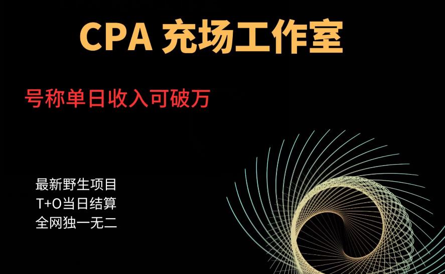cpa充场工作室，号称单日收入10000+（揭秘）-淘金日记