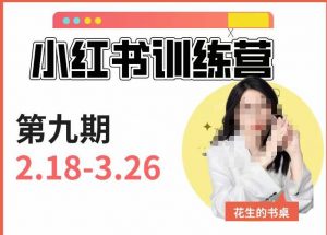 小红书训练营第9期(花生的书桌):7天定位实战+7天爆款拆解实战,21天爆款笔记实操-淘金日记
