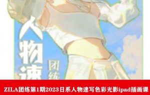 ZILA团练第1期2023日系人物速写色彩光影ipad插画课-淘金日记