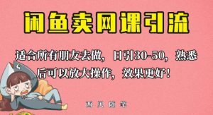 外面这份课卖698，闲鱼卖网课引流创业粉，新手也可日引50+流量【揭秘】-淘金日记